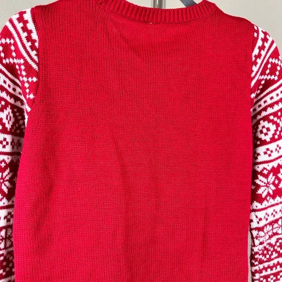 No Boundaries‎ Juniors' Plush Holiday Pop-out Animal Holiday Christmas Sweater - Picture 9 of 11